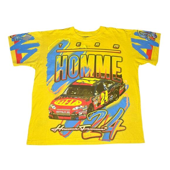 Homme Femme Nascar Racing Team Crew Only AOP T-Shirt - Picture 1 of 9